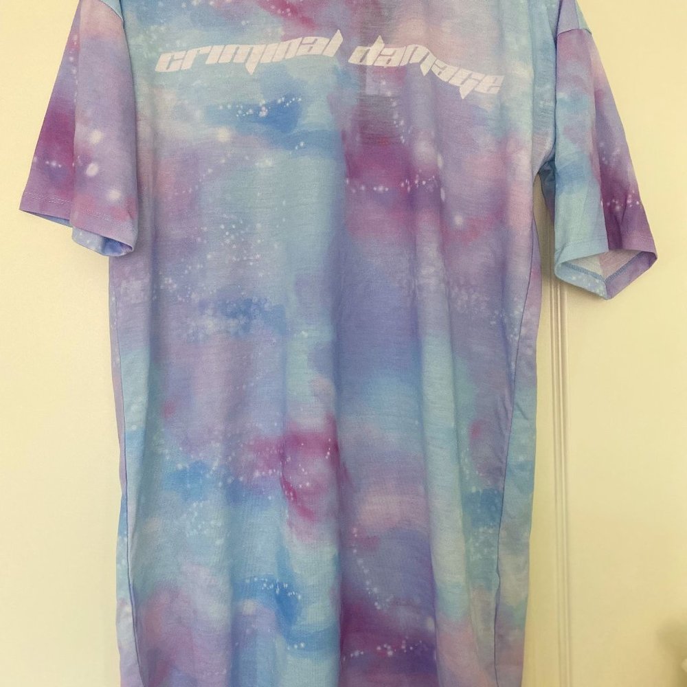 Criminal Damage Extreme Oversized T-Shirt Dress